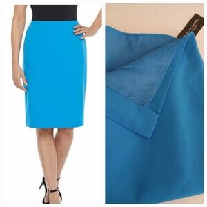 Black Label Elegant Blue Pencil Skirt Size 18 NEW
